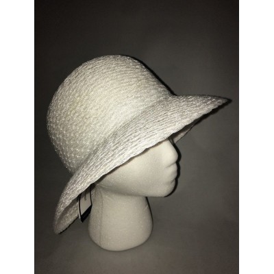Nine West 's White Sheer Bucket Hat Summer Packable One Size New $34 887661292162 eb-93856485